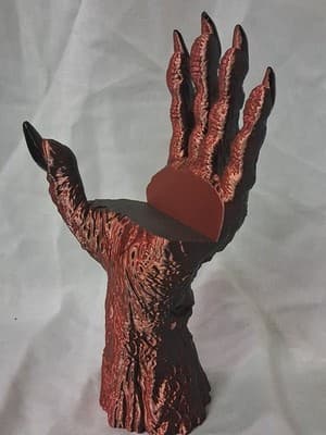 3D Devil's Hand Deaths Grip Halloween Decor Bookstand 📖 - Thumbnail 4