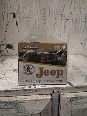 ELVIS JEEP SURREY CJ3B MODEL CAR 1:43 GREENLIGHT 86472 GRACELAND 4X4 Sealed NIB - Thumbnail 4
