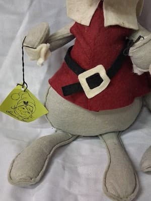 1960s Annalee Mobilitee Doll Thanksgiving Mouse Pilgrim Large Husband Wife - Thumbnail 3
