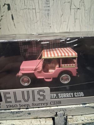 ELVIS JEEP SURREY CJ3B MODEL CAR 1:43 GREENLIGHT 86472 GRACELAND 4X4 Sealed NIB - Thumbnail 3