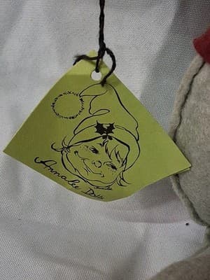 1960s Annalee Mobilitee Doll Thanksgiving Mouse Pilgrim Large Husband Wife - Thumbnail 5