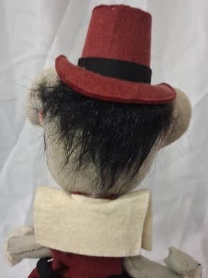 1960s Annalee Mobilitee Doll Thanksgiving Mouse Pilgrim Large Husband Wife - Thumbnail 7