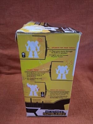 2006 Retired HTF Hasbro Transformers Movie Beatmix Bumblebee Speaker Used W Box - Thumbnail 3