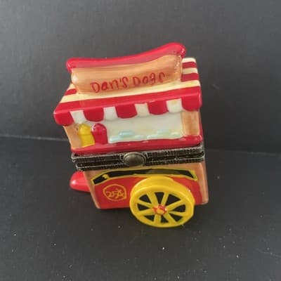 Dans Dogs Hot Dog Cart Ceramic - Thumbnail 4