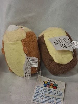 CHIP & DALE Disney Store Mini Tsum Tsum, 3.5" Stuffed Plush Set LOT (2) NEW NWT - Thumbnail 5
