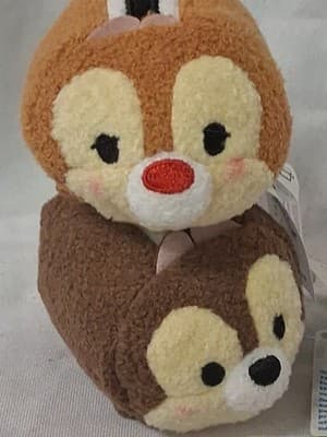 CHIP & DALE Disney Store Mini Tsum Tsum, 3.5" Stuffed Plush Set LOT (2) NEW NWT - Thumbnail 3