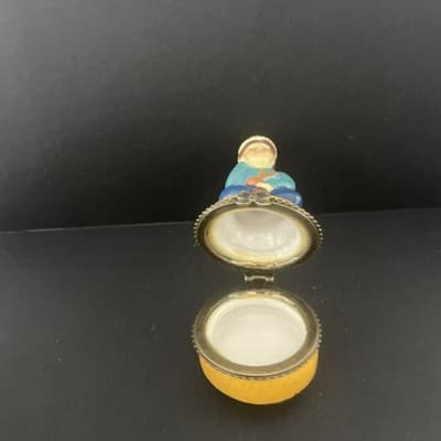 Trinket Jewelry Dish w/tip Musician Flute Instrument VTG - Thumbnail 4