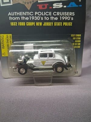 Racing Champions Police USA 1932 Ford Coupe New Jersey State Police - Thumbnail 4