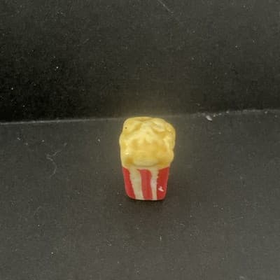 Vintage Drive Inn movie Miniature Trinket Box W/Tiny Popcorn Charm - Thumbnail 5