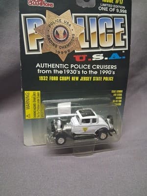 Racing Champions Police USA 1932 Ford Coupe New Jersey State Police - Thumbnail 2