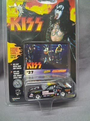 KISS Johnny Lightning Die Cast Car Gene Simmons Bonus Card #27 1997 - Thumbnail 3
