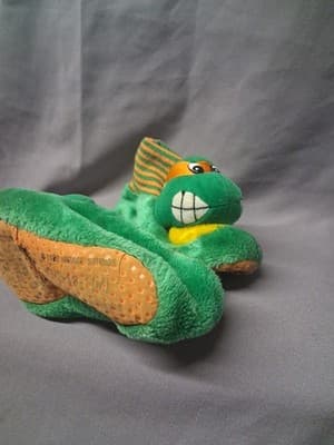 Vintage 1990 Michael Angelo Ninja Turtles TMNT Child's Slippers 13 M - Thumbnail 4
