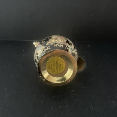 Greece handmade Venus perfume bottle black and gold empty excellent condtion - Thumbnail 4