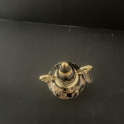 Greece handmade Venus perfume bottle black and gold empty excellent condtion - Thumbnail 5
