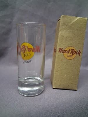 Hard Rock Cafe 4 Inch Shot Glass "Bogota" With Box - Thumbnail 2