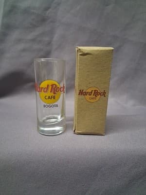 Hard Rock Cafe 4 Inch Shot Glass "Bogota" With Box - Thumbnail 4