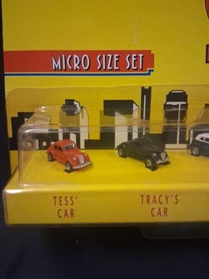VINTAGE 1990 ERTL DICK TRACY MICRO SIZE SET DIE CAST CAR SET - Thumbnail 2