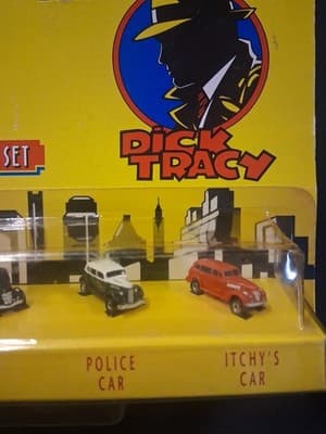 VINTAGE 1990 ERTL DICK TRACY MICRO SIZE SET DIE CAST CAR SET - Thumbnail 3