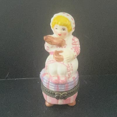 Little Miss Muffet Hinged Trinket Box with Spider Trinket - Thumbnail 3