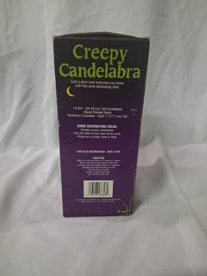 MIB Halloween Fun World Creepy Candelabra Spooky Skull Tree Candles GHOSTS New - Thumbnail 4