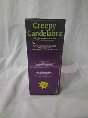 MIB Halloween Fun World Creepy Candelabra Spooky Skull Tree Candles GHOSTS New - Thumbnail 2