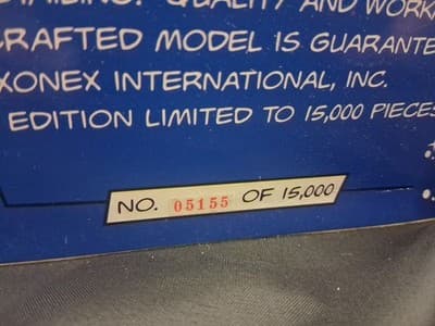 Xonex Limited Edition Die Cast Red 50s Spacebus Bullet Car 1998 05155 Of 15000 - Thumbnail 4