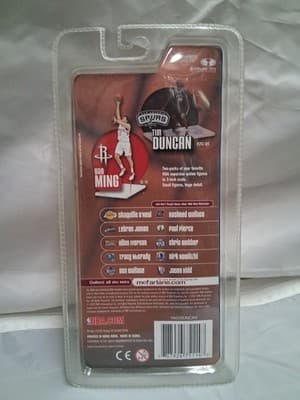 NBA Basketball 2003 Tim Duncan & Yao Ming McFarlane Toys Figure Set 2-Pack - Thumbnail 2