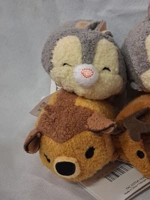 US Disney ORIGINAL Bambi & Friends Mini Tsum Set of 8 NWT! Thumper OWL Bambi Ect - Thumbnail 5