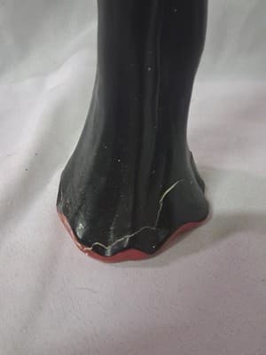 Vintage Halloween Fun World Lady Vampiress Vampire Candle Holder Cracked - Thumbnail 8