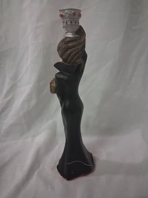 Vintage Halloween Fun World Lady Vampiress Vampire Candle Holder Cracked - Thumbnail 6