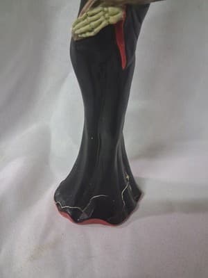 Vintage Halloween Fun World Lady Vampiress Vampire Candle Holder Cracked - Thumbnail 4