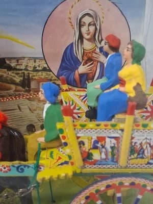 Gidi's Carretino Siciliano Folk Art Horse & Cart Made in Italy IOB - Thumbnail 3