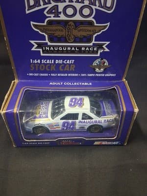 1994 Brickyard 400 Inaugural Race #94 Nascar 1:64 Diecast Chevy Lumina Car NEW - Thumbnail 2