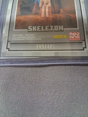 MINECRAFT BASE SET PRIZM SKELETON REFRACTOR NO. 200/475🔥💎🔥💎 - Thumbnail 2