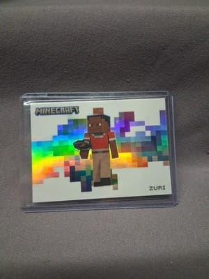 2024 Panini Minecraft #9 Zuri Colorblast SSP CASE HIT!!!! - Thumbnail 2