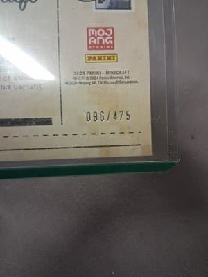 STONY SHORE BIOME 2024 PANINI MINECRAFT TOUR SILVER PARALLEL 096/475 #185 - Thumbnail 3