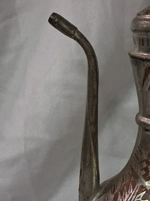 Vintage Indian Etched Teapot 🪶 - Thumbnail 3