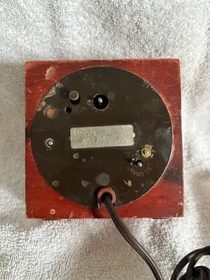 Rare Antique Wooden Sentinel Sage Kitchen Wall Clock Oven Timer Art Deco Vintage - Thumbnail 5