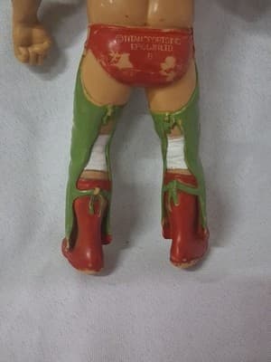 Vintage 1986 LJN Titan Sports Terry Funk WWF WWE Wrestling Wrestler Figure Used - Thumbnail 9