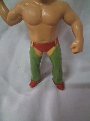 Vintage 1986 LJN Titan Sports Terry Funk WWF WWE Wrestling Wrestler Figure Used - Thumbnail 3