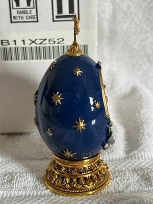 House of Faberge Nativity Egg the Crucifixion Franklin Mint - Thumbnail 5