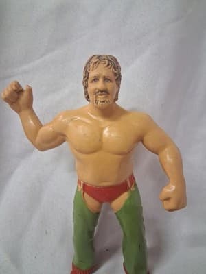 Vintage 1986 LJN Titan Sports Terry Funk WWF WWE Wrestling Wrestler Figure Used - Thumbnail 2