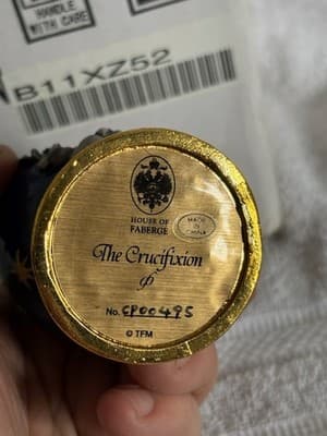 House of Faberge Nativity Egg the Crucifixion Franklin Mint - Thumbnail 6