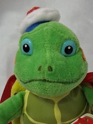 TY Wonder Pets Tuck the Turtle Red Cape Beanie Baby 6" With Tag - Thumbnail 3