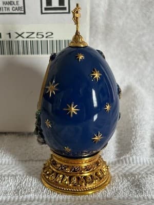 House of Faberge Nativity Egg the Crucifixion Franklin Mint - Thumbnail 3