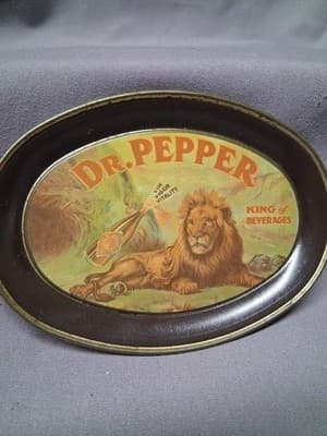Dr. Pepper King of Beverages Tray Reproduced 1979 6" × 4.5" Fabcraft - Thumbnail 3