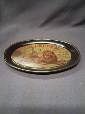 Dr. Pepper King of Beverages Tray Reproduced 1979 6" × 4.5" Fabcraft - Thumbnail 5