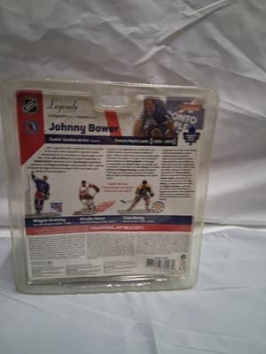 2007 McFarlane Hockey NHL Legends Series 6 Johnny Bower White Chase Figure - Thumbnail 3