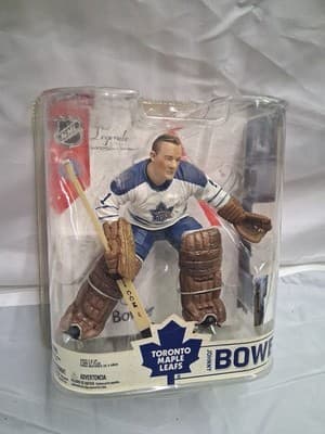 2007 McFarlane Hockey NHL Legends Series 6 Johnny Bower White Chase Figure - Thumbnail 2