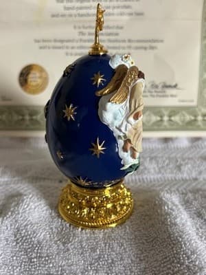 Fabergé Egg The Annunciation The Life of Christ Collection Limited Edition Coa - Thumbnail 4
